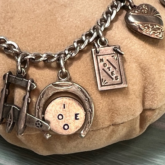 Vintage Charm Bracelet Sterling - Picture 10 of 13